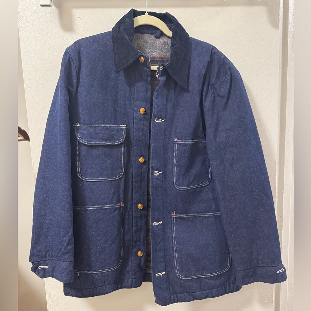 Vintage Wrangler chore coat with wool lining